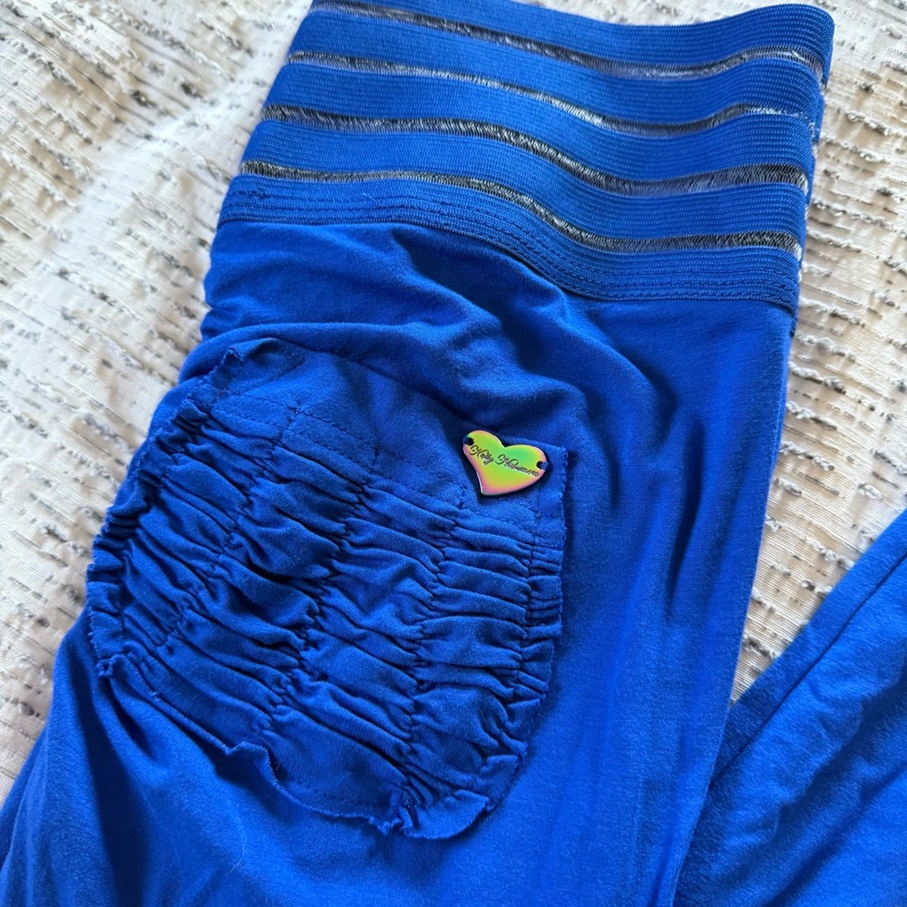 Cute Booty Lounge Royal Blue Pocket scrunch legging Medium M